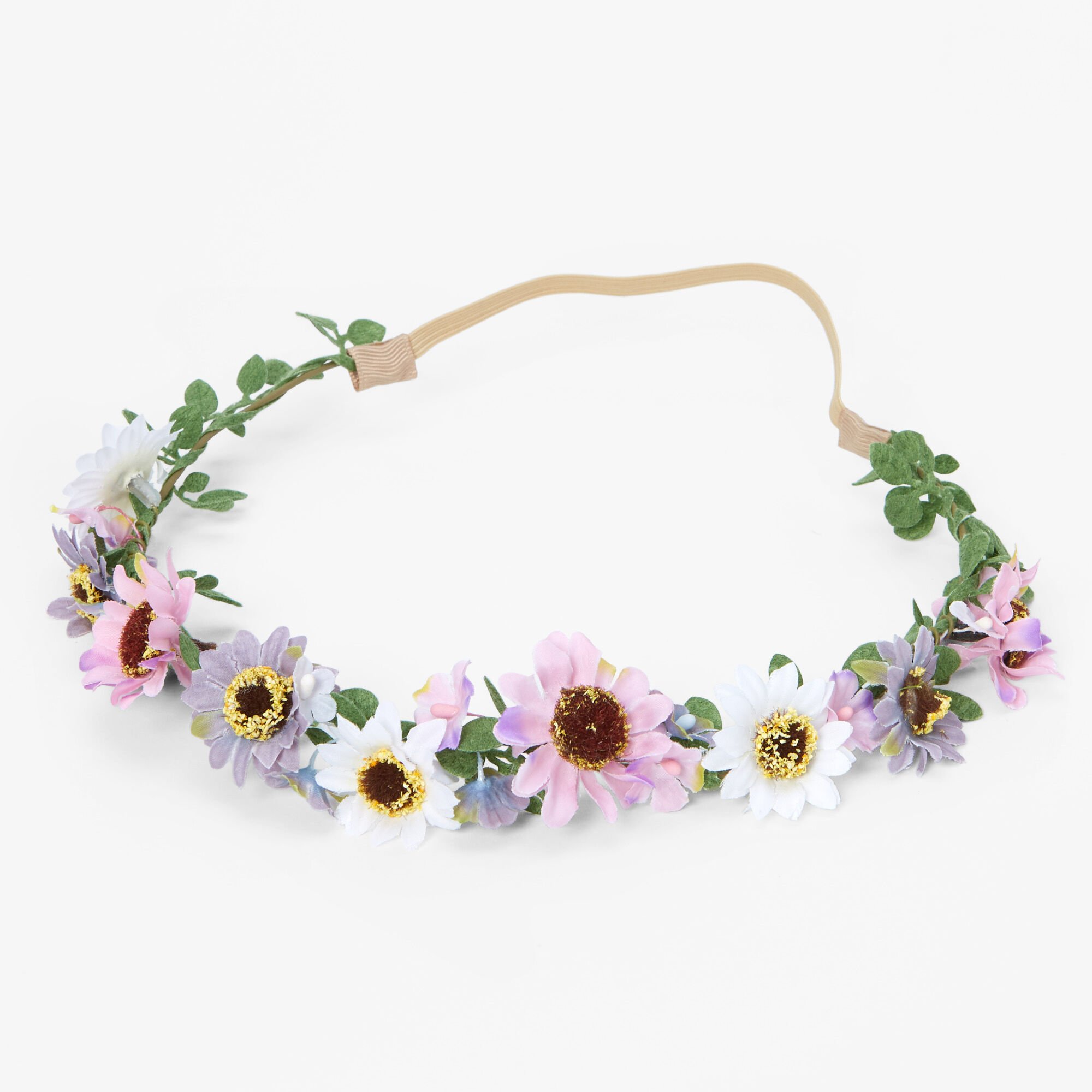 Claire's accessories flower crown top