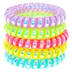 Claire&#39;s Club Neon Coil Bracelets - 5 Pack,