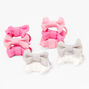 Claire&#39;s Club Pink Ombre Bow Hair Ties - 10 Pack,