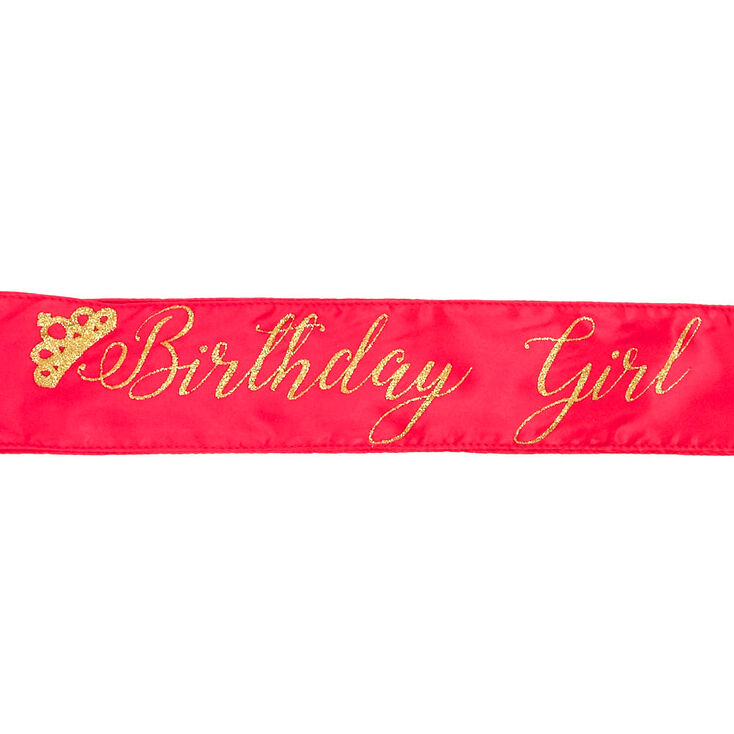 Claire&#39;s Club Birthday Girl Sash - Pink,