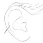 Silver 16G Conch Clicker Hoop Earring,
