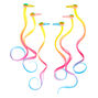 Claire&#39;s Club Rainbow Faux Hair Snap Clips - 6 Pack,