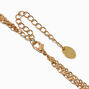 Gold-tone Pearl Y-Neck Multi-Strand Necklace ,