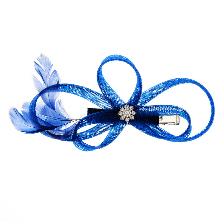 Claire's Bibi à plumes bleu marine