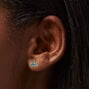 Boucles d&#39;oreilles de cartilage couleur dor&eacute;e couronne aqua 1,2&nbsp;mm - Lot de 3,