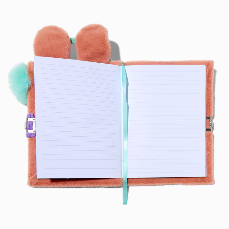 Snow Bunny Plush Lock Diary,