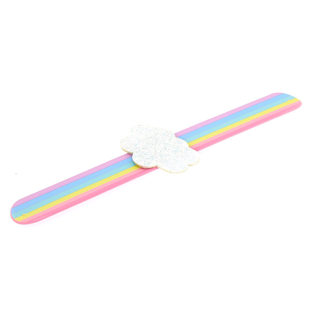 Claire s Club Rainbow Slap Bracelet
