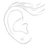 Silver Pearl &amp; Rhinestone Choker Bracelet Earrings Set - 3 Pack,