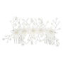 Silver Frosted Flower Hair Swag,