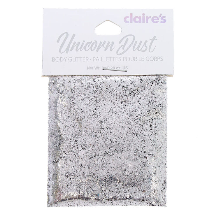Unicorn Dust Fine Glitter Pouch - Silver,