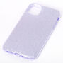 Purple Glitter Protective Phone Case - Fits iPhone 11,