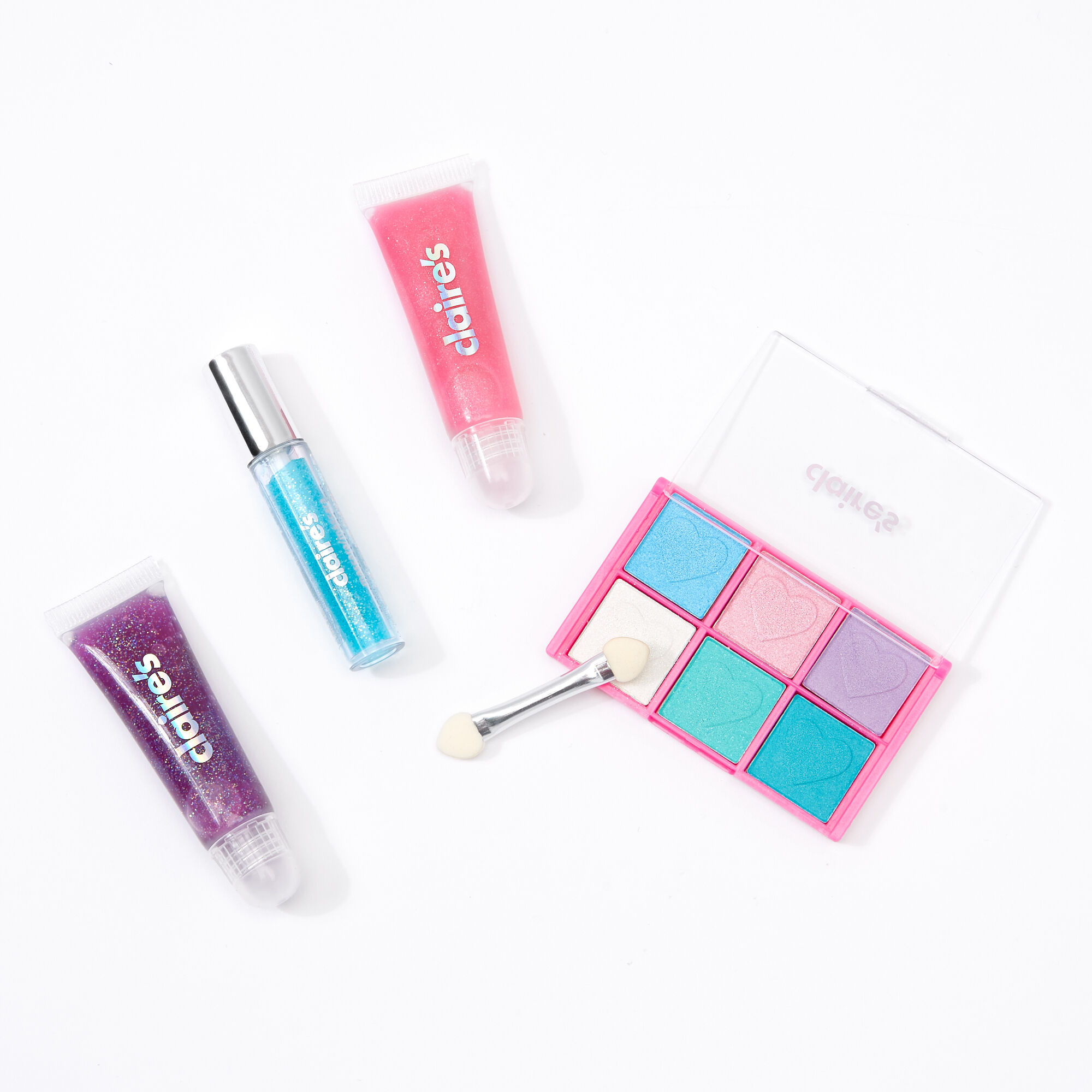 Rainbow Tie Dye Bling Makeup Set - Purple,