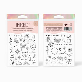 INKED2 Happiest Pack Temporary Tattoos,