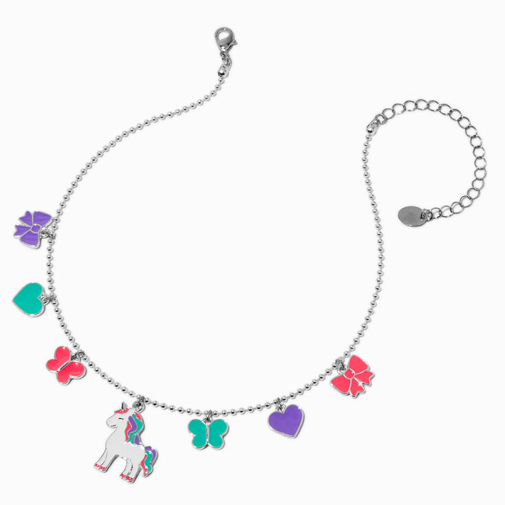 Claire&#39;s Club Unicorn Charm Necklace,