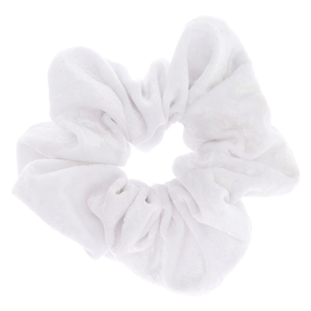 White hair scrunchie clearance