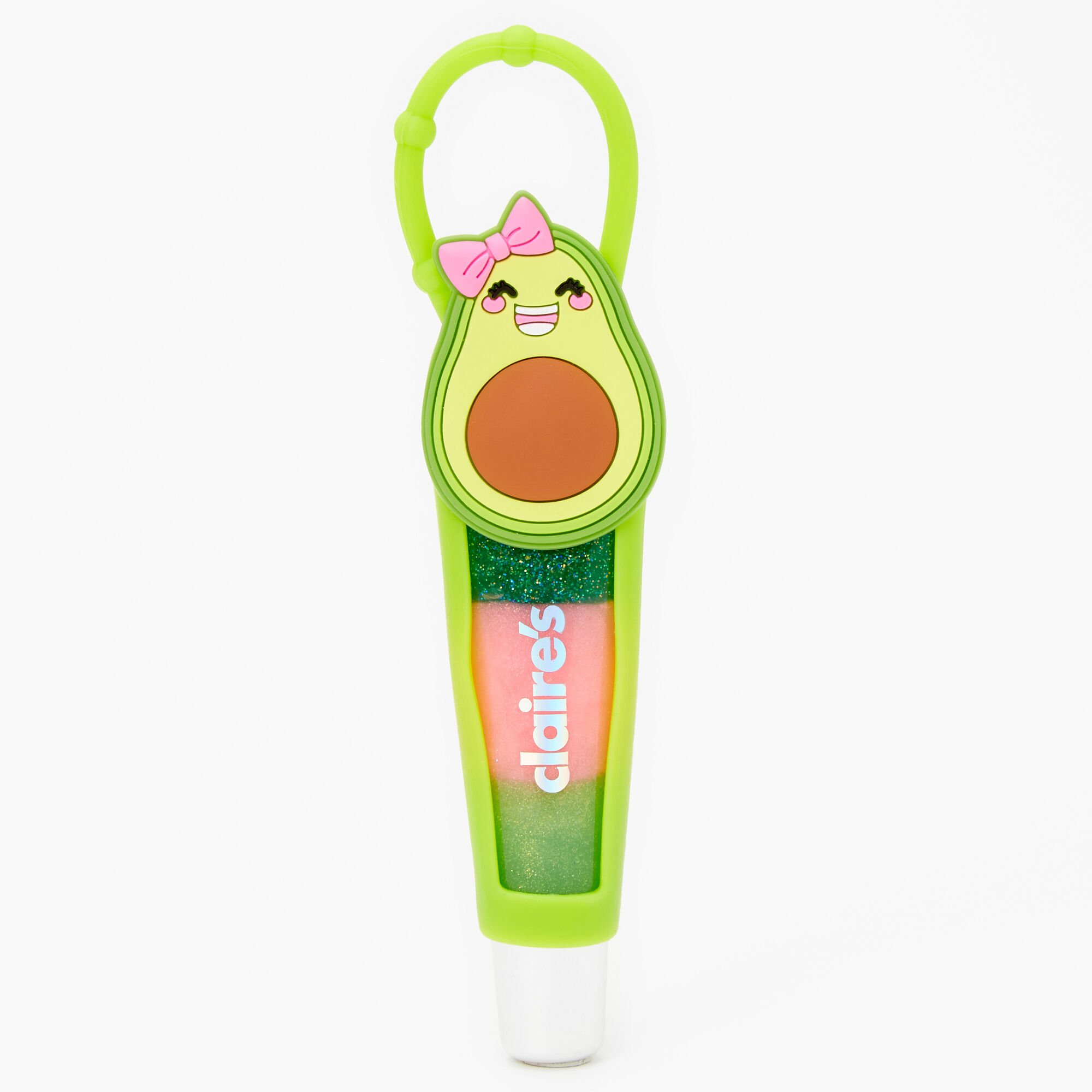 Smiling Avocado Silicone Lip Gloss Tube - Apple,