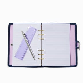 Purple Clear Spiral Notebook Set,