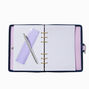 Purple Clear Spiral Notebook Set,