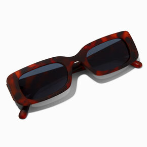 Tortoiseshell Rectangular Sunglasses,