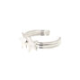 Silver Double Star Toe Ring,