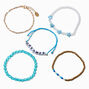 Blue &#39;&#39;Dreamer&#39;&#39; Beaded Bracelet Set - 5 Pack,