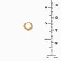 C LUXE by Claire&#39;s 18kt Gold Plated 8mm &amp; 10mm Twisted Hoop Earrings - 2 Pack,