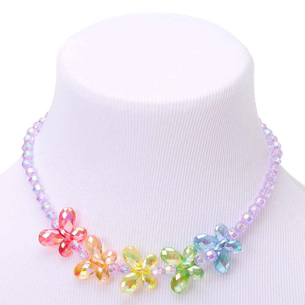 Claire's shop butterfly necklace