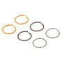 Mixed Metal 20G Solid Nose Rings - 6 Pack,