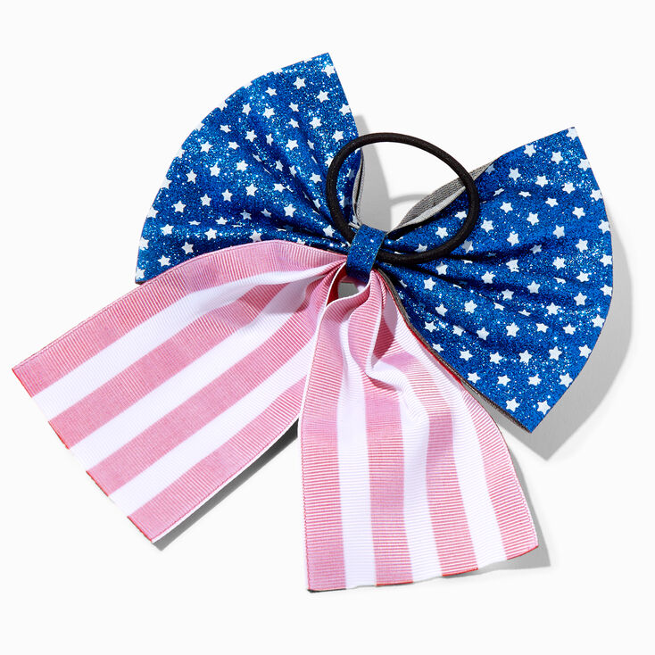 Stars &amp; Stripes Giant Bow Hair Tie,