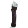 Lot de 2 mitaines longues noires motif squelette,