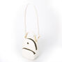 Faux Leather Quilted Mini Backpack Crossbody Bag - White,