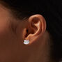 Sterling Silver Hello Kitty&reg; Pav&eacute; Crystal Stud Earrings,