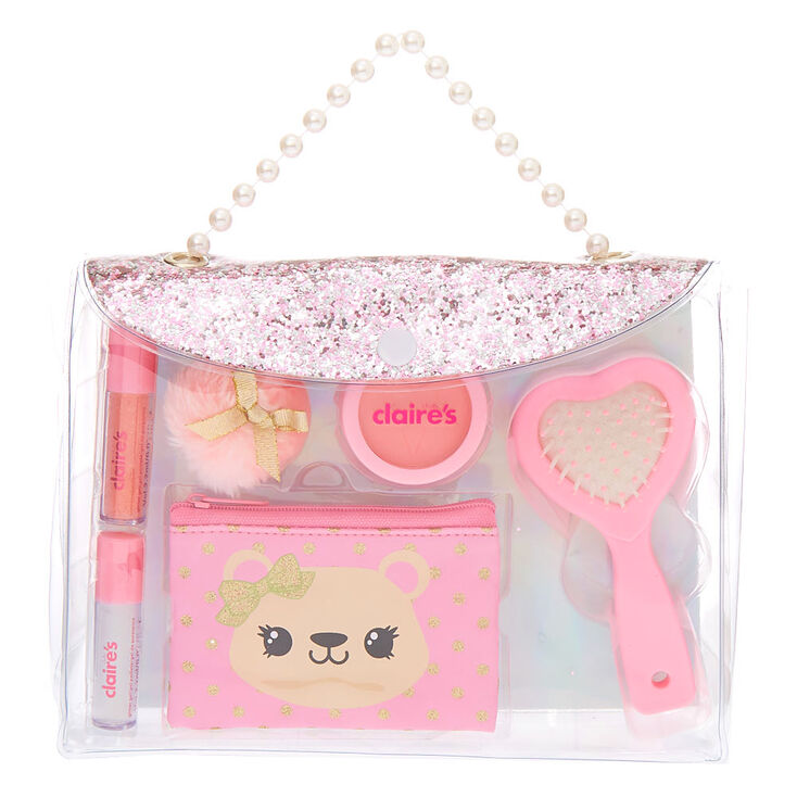 Trousse de produits de beaut&eacute; princesse ourse Club&nbsp;Claire&#39;s - Rose,