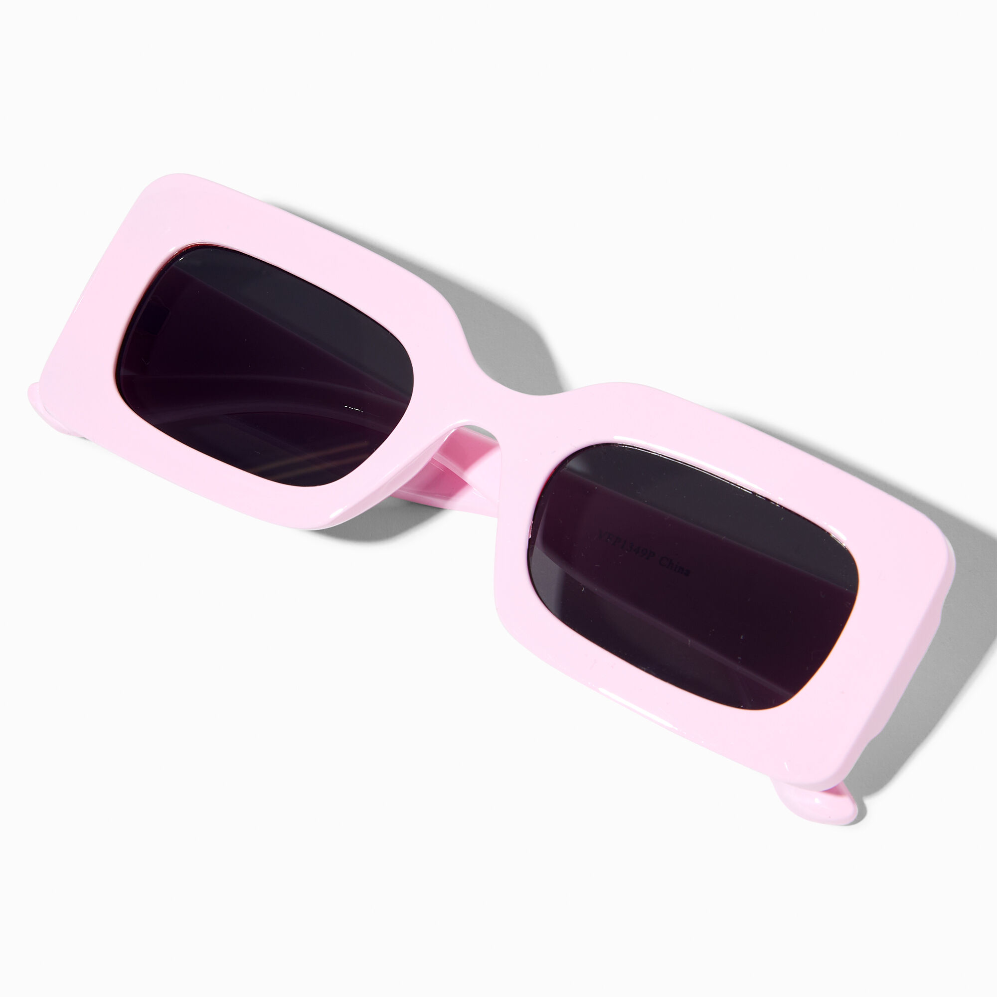 Chunky Rectangle Sunglasses Baby Pink