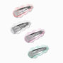 Claire&#39;s Club Translucent Fruit Wavy Snap Hair Clips - 4 Pack,