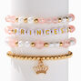 Claire&#39;s Club Princess Beaded Stretch Bracelets - 4 Pack,