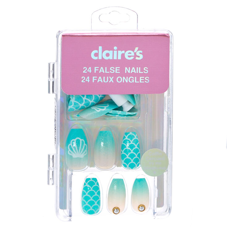 Mermaid Coffin False Nails Claire S Us
