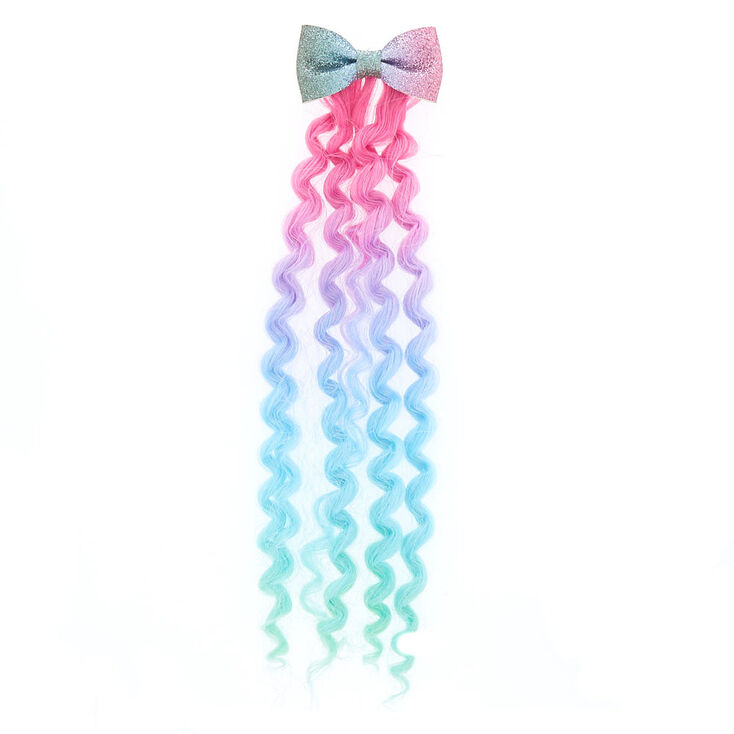 Claire&#39;s Club Ombre Curly Faux Hair Barrette,