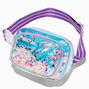 Claire&#39;s Club Purple Iridescent Shaker Belt Bag,