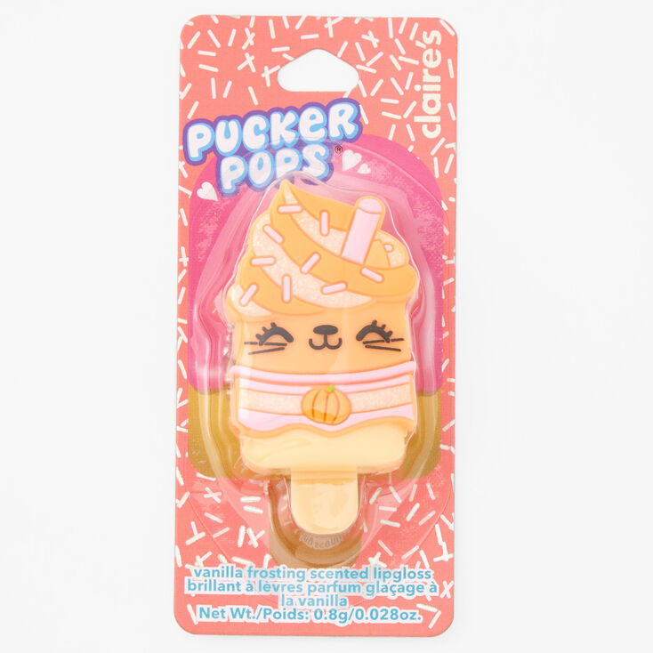 Pucker Pops&reg;  Pumpkin Frappe Lip Gloss - Vanilla Frosting,