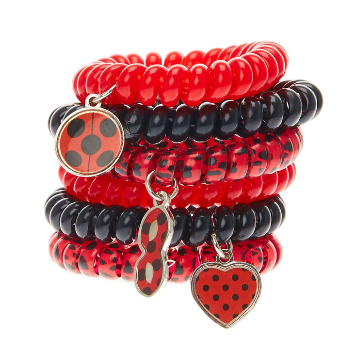 Miraculous&trade; Hair Spirals - Red/Black,