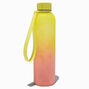 Yellow &amp; Orange Ombr&eacute; Floral Water Bottle,