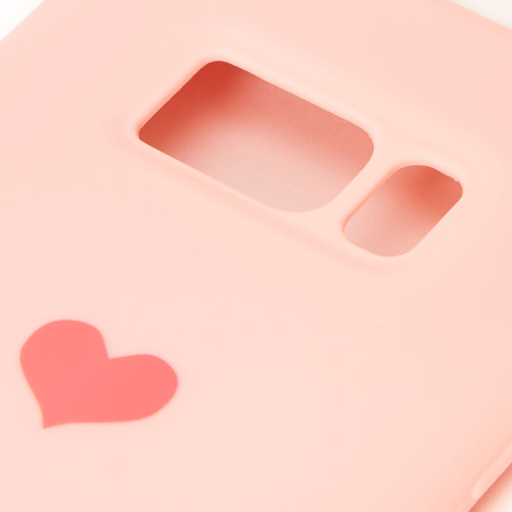 Pink Heart Phone Case - Fits Samsung Galaxy S8,