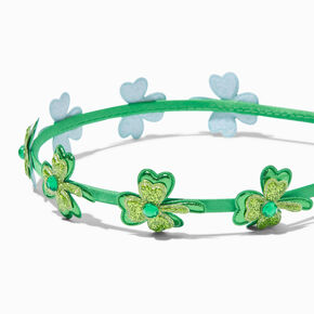 St. Patrick&#39;s Day Gemstone Shamrocks Headband,