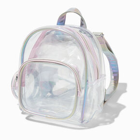 Clear Holographic Small Backpack,