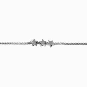 Silver-tone Star Chain Bracelet,