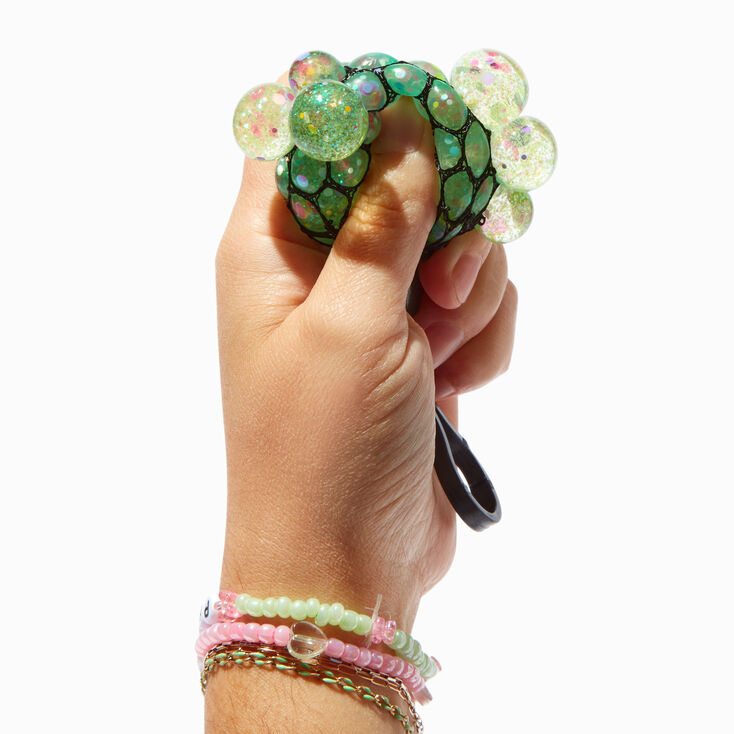 Confetti Glitter Stress Ball Keychain Claire&#39;s Exclusive Fidget Toy - Styles Vary,