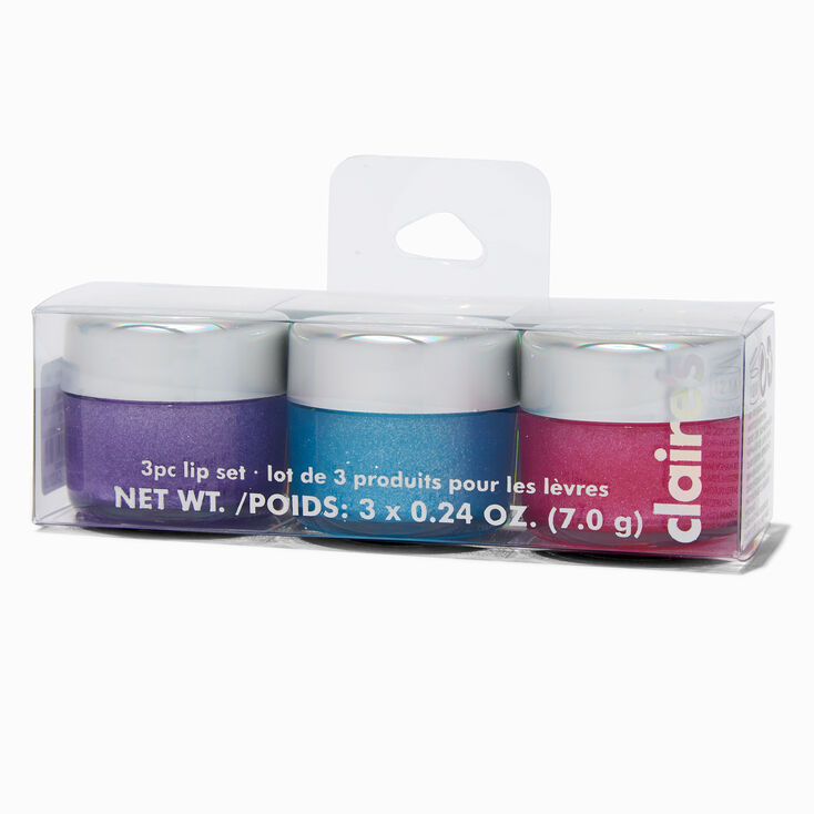 Chrome Bear Flavored Lip Gloss Pot Set - 3 Pack,