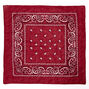 Paisley Bandana Headwrap - Burgundy,