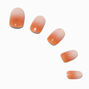 Nude Ombre Medium Oval Vegan Faux Nail Set - 24 Pack,